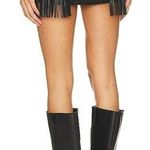 superdown  Riley Faux Leather Skirt in Black Photo 1