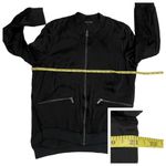 Universal Standard Satin Bomber Jacket - Black - S (14-16) Photo 5