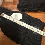 NWT Winter black cable knit Beanie Hat Scarf Set Photo 11