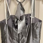 Masquerade  Gray Homecoming Dress Photo 4