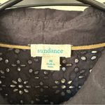 Sundance  Gina Eyelet Cotton Floral Button Down Shirt Sz M Photo 3