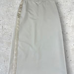 Max Mara ‎ SFILATA RUNWAY Pencil Midi Skirt Khaki Beige Spell Out Logo Sz XS Photo 0