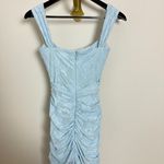 House Of CB  Cesca Floral Ruched High-Low Corset Dress in Skyride Size X-Small Photo 7