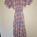 Likely Likeyly Payson Side Cutout Plaid Midi Dress Photo 3
