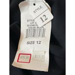 SL Fashions 90s Blck Pink Floral Embroidered Connected 2 Piece Maxi Dress 12 NWT Black Photo 7