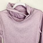 Apana Womens Cowl Neck Athletic Pullover Size Large Purple / Pink Photo 4