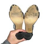 Urban Outfitters Faux Suede Heels Grommet Open Toe Ankle Strap Shoes Women 8 Photo 5