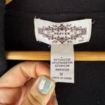 Oliver black mid calf / faux leather fringe / pockets sweater classic , boho Size M Photo 1