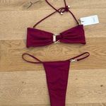 Heart of Sun   - Elektra Bikini in Wine Red & Gold Photo 0
