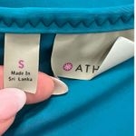 Athleta  Deep Water Teal Blue Gigi Racerback Mesh Detail Sports Bra size S Photo 4