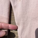 The Limited  front ruffle Pink sweater Cardigan L Photo 8