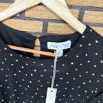 She & Sky  Black And Gold Dot Dress Size Small Photo 5