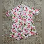 Show Me Your Mumu  Garden Of Blooms White Pink Floral Brie Robe Size Small Photo 10
