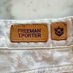 Freeman T Porter Vintage Inspired Floral Denim Shorts • Sz 26 White Photo 2