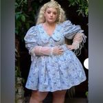 Selkie Mary Jane Puff Dress Cottagecore Milkflower Blue White Size 1X EUC Photo 9