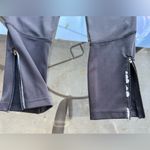 ZARA  W&B Activewear Reflective Zipper Running Leggings in Black - Size Small Photo 13