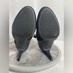 Jones New York Kaindie black silver booties size 6M zip buckle 3” heels Photo 9