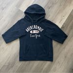 Abercrombie & Fitch  Hoodie Navy Blue Kangaroo Pocket Large Retro Photo 1