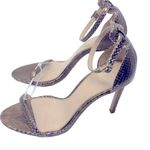 ZARA Sandals Gold Snakeskin Photo 3