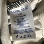 Lands' End Lands’ End Tankini Ruched Top Black White Paisley Sz. 14DD Built In Bra Beach Photo 3