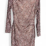 The Limited  leopard print long sleeve mesh bodycon dress. Size M Photo 0