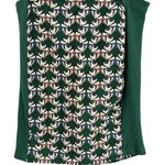 Anthropologie  Dolan Pencil Skirt Green Geometric Embroidery Button Front XL Photo 0