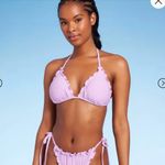 Wild Fable Women's Ruffle Triangle Bikini set - Ruffle Side-Tie Adjustable botto™ Photo 3