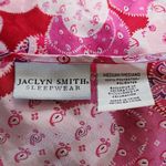 Jaclyn Smith  Pink Red Heart Pattern Lace Trim Chemise Size Medium Photo 5