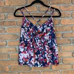 Fourteenth Place  Floral Print Cami Top Sleeveless Criss Cross Straps Size‎ Small Photo 1