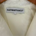 Kaufman Franco Nylon Cropped Puff Blazer Women's White Jacket Size Large Photo 3