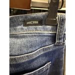 Liverpool Los Angeles Jeans Women's 8/29 Hannah Cropped Flare Raw Hem Whiskered Blue Photo 5