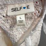 Selfie Juniors White Eyelet Dress Large Cotton Sleeveless Cute Summer Graduation Photo 11