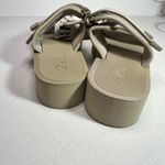ZARA Chunky two Velcro Straps Sandals tan casual classic outdoorsy beach Photo 4