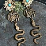 Free People New! Artisan Goddess Snake Earrings Photo 13