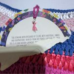 NWT Celia B Gemma Sweater Large Multicolor Boho Cotton Pullover Pink Photo 5