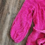 Retrofete Gabrielle Robe Dress in Pink Sequins Size Medium NWT Long Sleeve Photo 2