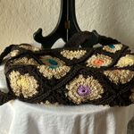 The Sak : Small Brown Floral Patch Crochet Bag/Purse Photo 11