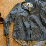 Madewell  xs blue denim blouse Photo 0