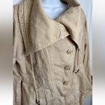 Sundance  Every Angle Linen Blend Jacket Beige Button Up Outerwear Size XS Photo 3