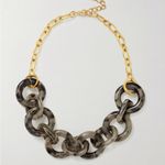 J.Crew  Chunky Tortoise Chain Reversible 20” Statement Necklace Photo 0