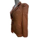 Aryn K  Anthropologie One Button Linen Blazer Size Medium Photo 2