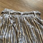 Hollister  Striped Blue and White Ultra High Rise Flared Casual Summer Pants Photo 1