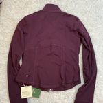 Halara  UltraSculpt Athleisure Jacket Burgundy Full Zip Thumbholes Size 12 Photo 4