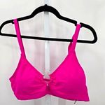 SheIn  Pink Bikini Top Padded Bra Swimwear Adjustable Strap Swimsuit Plus 1XL Photo 0