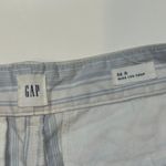 Gap Wide Leg Crop Striped Pants Womens 8R Blue Photo 3