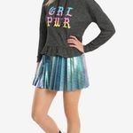 Hot Topic Size M Cropped GRL PWR Hoodie NEW NWT Photo 9
