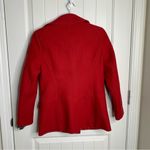 Banana Republic  red wool double breasted pea coat jacket‎ size small minimalist Photo 1