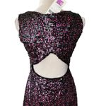 Adrianna Papell Hailey Logan  Skater Party Dress 9/10 Pink Sequin Sleeveless New Photo 11