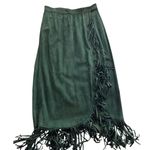 VTG West River Green Suede Fringe Skirt Boho Classic Western Cowboy Size M Size M Photo 1
