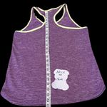 Adidas  climalite size small racer back tank top pretty purple green trim EUC Photo 3